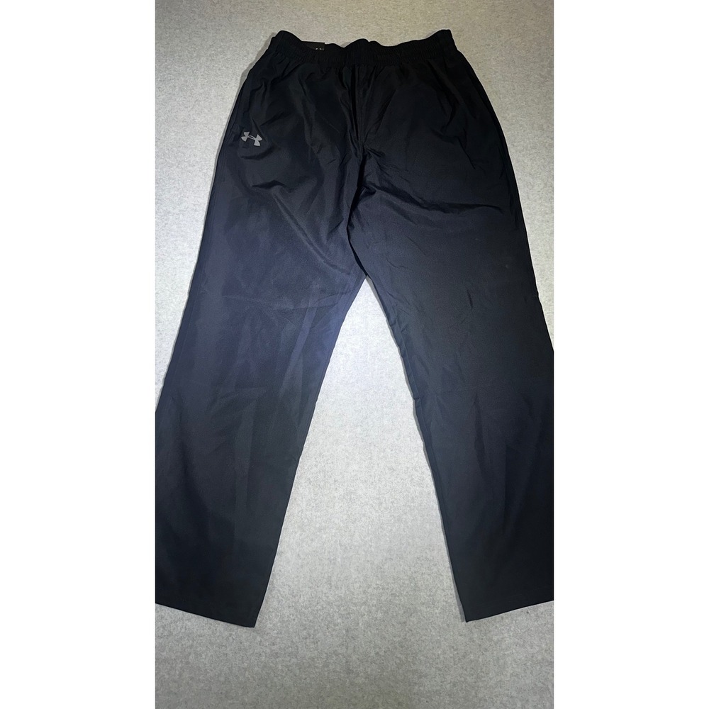 Under Armour Mens HeatGear Loose Fit Track Pants Black 1239481 001 Large